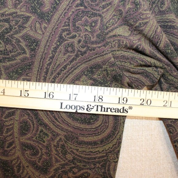 Kate Hill Black Turtleneck Sweater Elegant and Versatile Women’s Large‎ Paisley - Picture 3 of 12